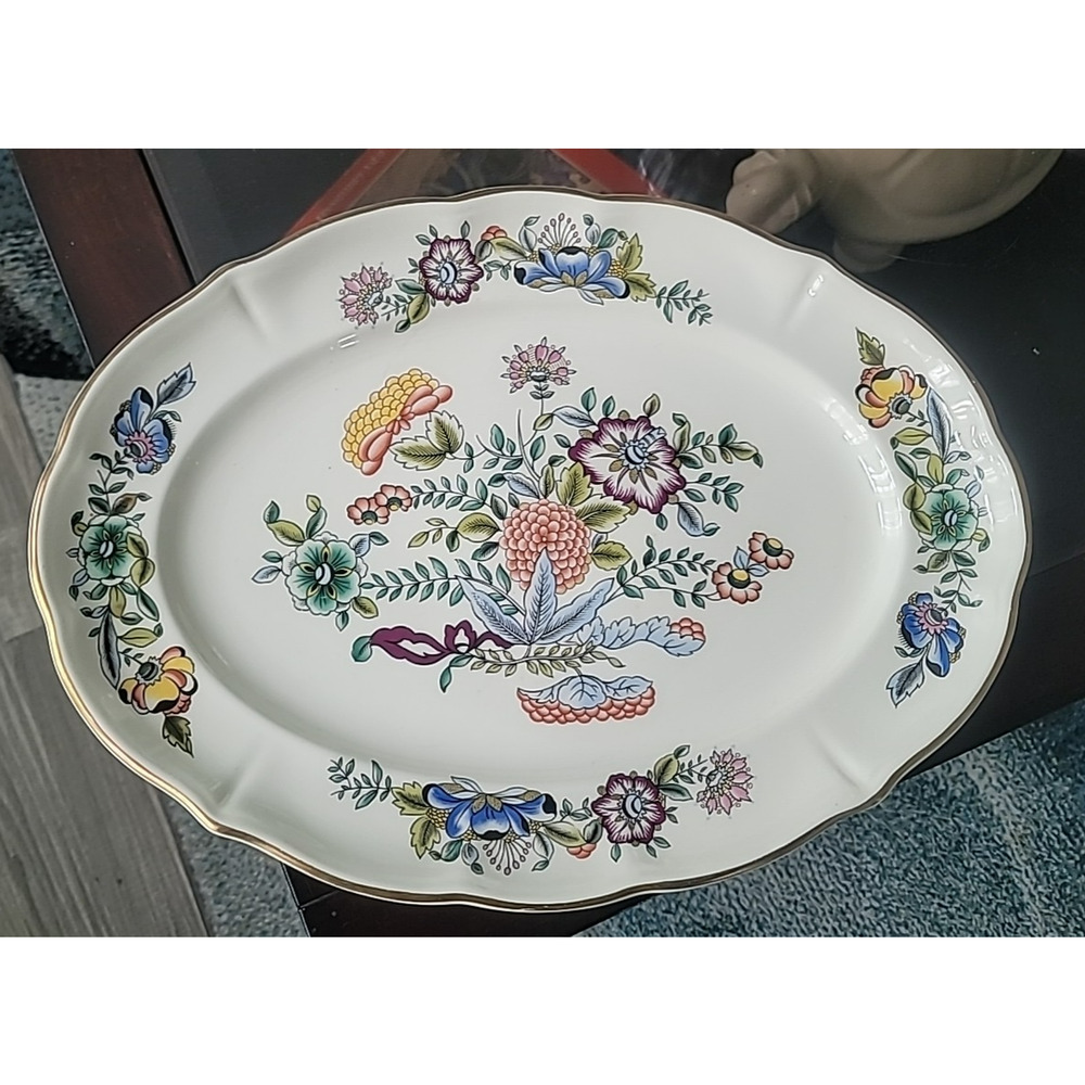 1960's Diamondstone Di Laveno "Baronessa" Large Oval Ceramic Serving Platters